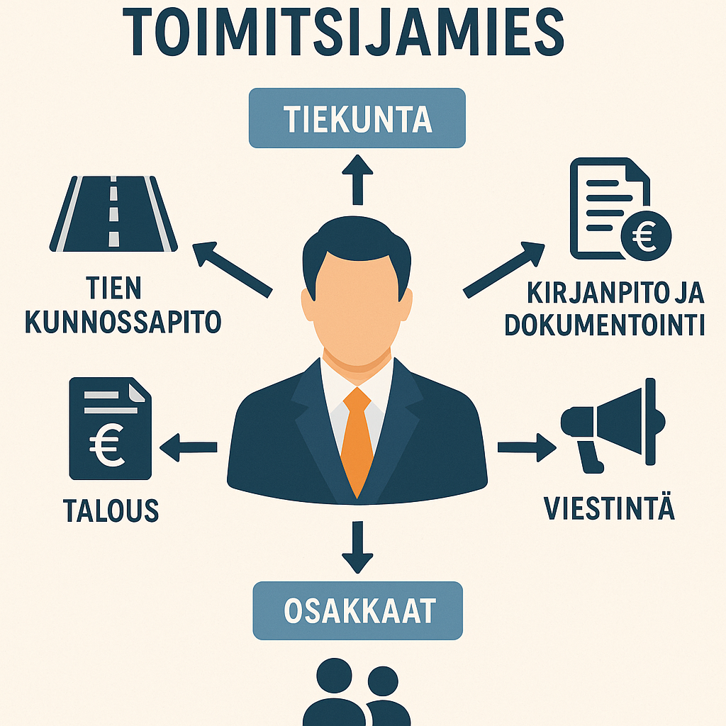 tiehoitokunta toimitsijamies