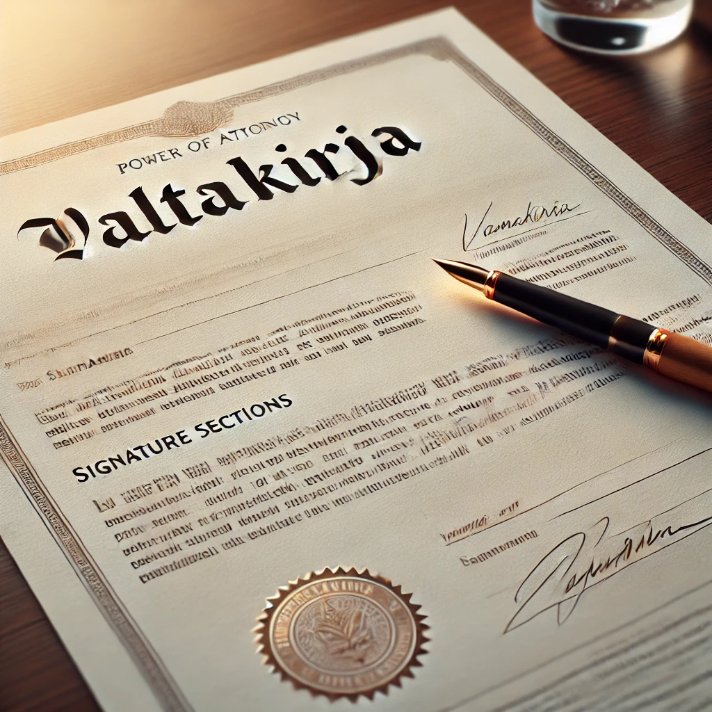 Tiekokouksen valtakirja – Lataa ilmainen malli